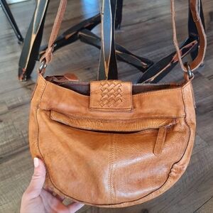 Soft leather shoulder purse